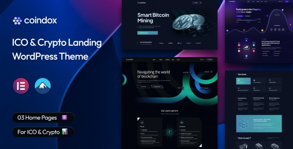 coindox ico crypto landing wordpress theme plugin - Download WordPress Themes in One Place​