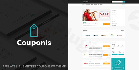 couponis affiliate submitting coupons wordpress theme plugin - Download WordPress Themes in One Place​