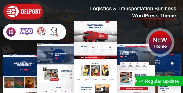 delport logistics transportation business wordpress theme rtl plugin - Download WordPress Themes in One Place​