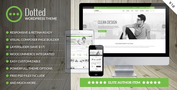 dotted corporate multipurpose wordpress theme plugin - Download WordPress Themes in One Place​