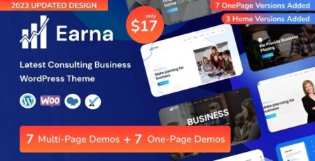 earna consulting business wordpress theme plugin - Earna - Consulting Business Wordpress Theme