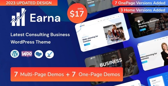 earna consulting business wordpress theme plugin - Download WordPress Themes in One Place​