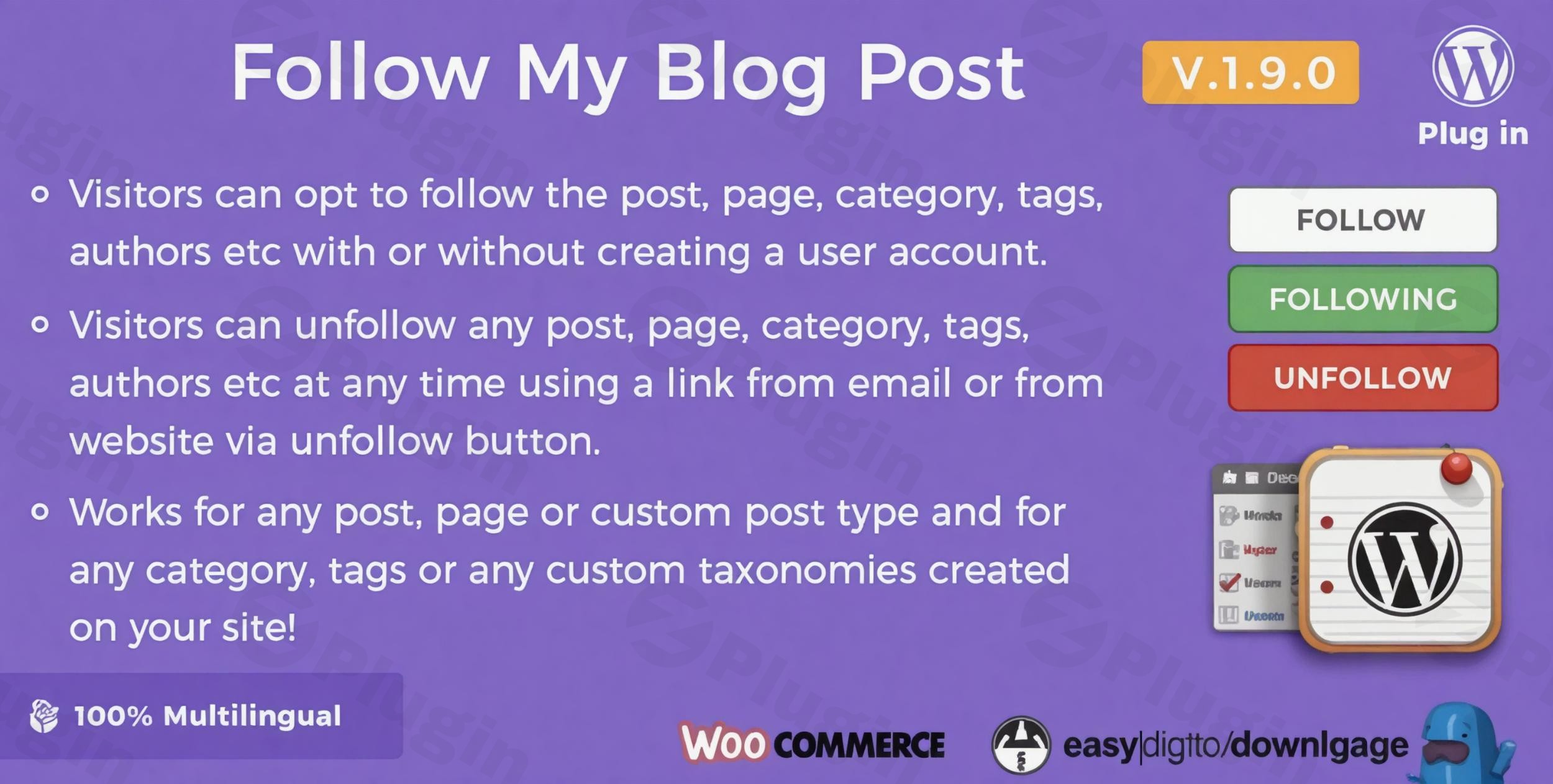 follow my blog post plugin - Download the Best WordPress Plugins in One Place​