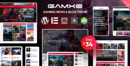 gamxo wordpress gaming news blog theme plugin - Gamxo - Wordpress Gaming News & Blog Theme