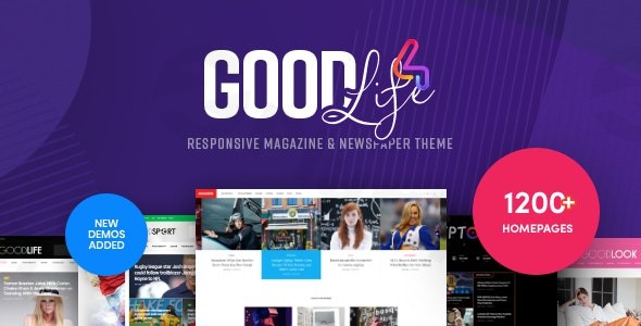 goodlife magazine newspaper wordpress theme plugin - Download WordPress Themes in One Place​