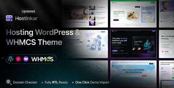 hostinkar hosting wordpress whmcs theme plugin - Download WordPress Themes in One Place​