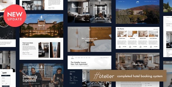 hoteller booking wordpress theme plugin - Download WordPress Themes in One Place​
