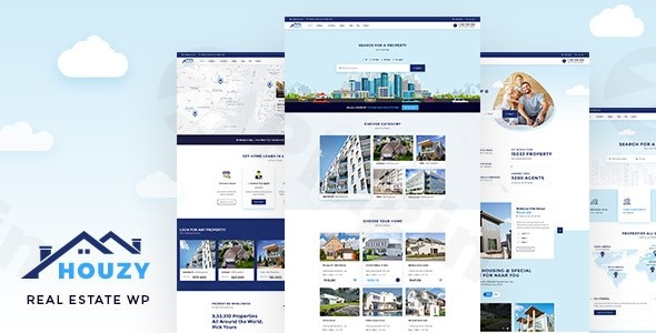 houzy real estate wordpress theme plugin - Download WordPress Themes in One Place​