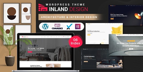 inland architecture interior design wordpress theme plugin - Download WordPress Themes in One Place​