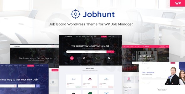 jobhunt job board wordpress theme for wp job manager plugin - Download WordPress Themes in One Place​