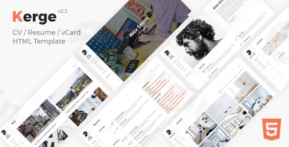 kerge resume wordpress theme plugin - Download WordPress Themes in One Place​