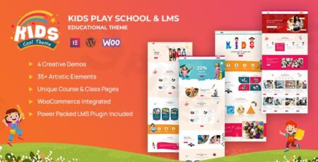 kids cool children school wordpress theme plugin - Kids Cool - Children, School Wordpress Theme
