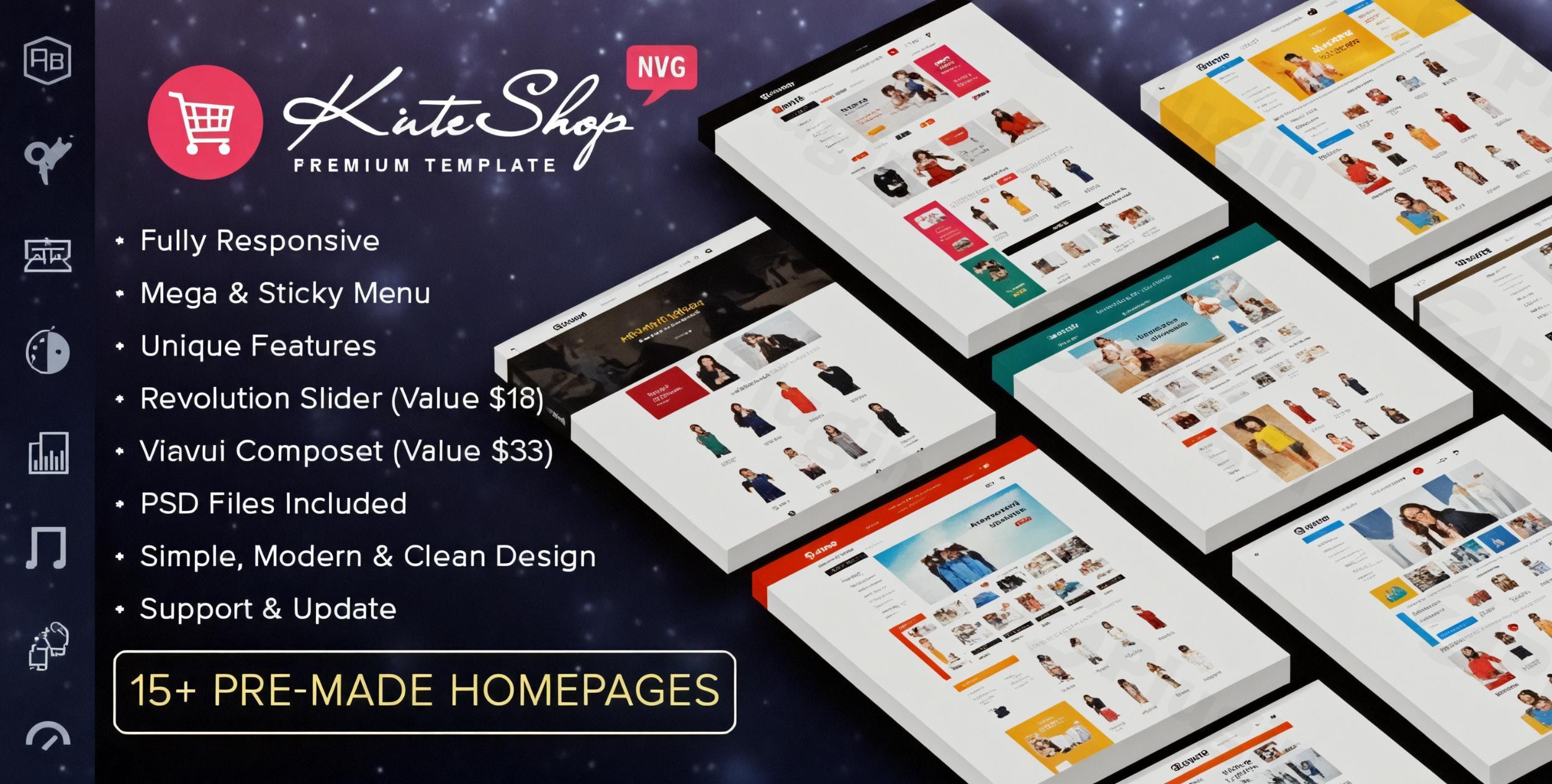 kuteshop multipurpose woocommerce wordpress theme rtl supported plugin - Download WordPress Themes in One Place​