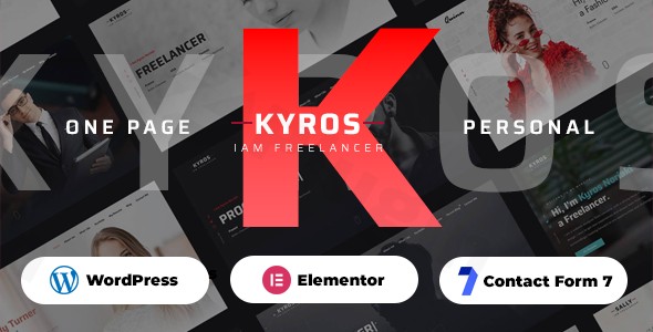 kyros personal portfolio cv resume theme plugin - Download WordPress Themes in One Place​