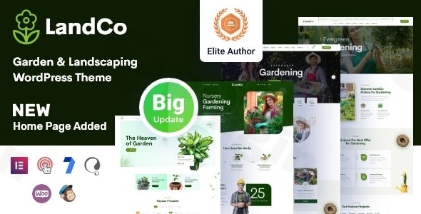 landco garden landscaping wordpress theme rtl plugin - Download WordPress Themes in One Place​