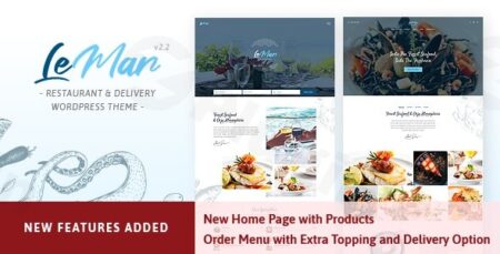 lemar seafood restaurant wordpress theme plugin - Lemar - Seafood Restaurant Wordpress Theme