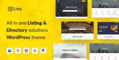 listy listing directory solutions wordpress theme plugin - Listy - Listing & Directory Solutions Wordpress Theme