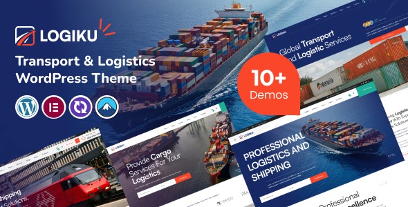 logiku transport logistics wordpress theme plugin - Download WordPress Themes in One Place​