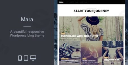 mara photo blog wordpress theme plugin - Mara - Photo Blog Wordpress Theme