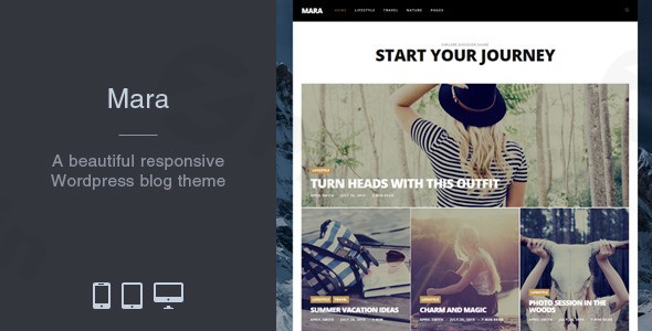 mara photo blog wordpress theme plugin - Download WordPress Themes in One Place​