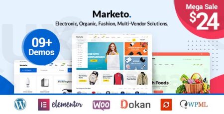 marketo ecommerce multivendor a woocommerce wordpress theme plugin - Marketo - Ecommerce & Multivendor A Woocommerce Wordpress Theme