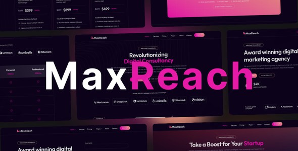 maxreach seo digital agency wordpress theme plugin - Download WordPress Themes in One Place​