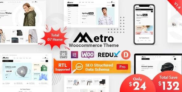 metro minimal woocommerce wordpress theme plugin - Download WordPress Themes in One Place​