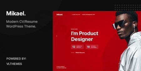 Mikael – Modern & Creative Cv/resume WordPress Theme mikael modern creative cv resume wordpress theme plugin - Mikael - Modern & Creative Cv/resume Wordpress Theme