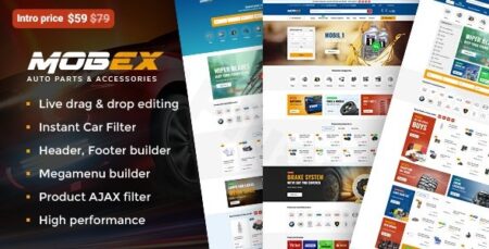 mobex auto parts wordpress theme plugin - Mobex - Auto Parts Wordpress Theme