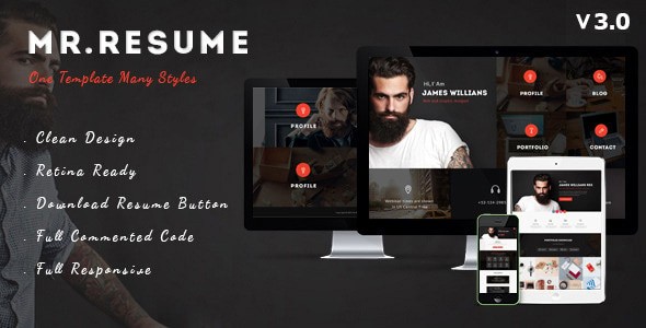 morgan resume vcard personal profile and portfolio wp theme plugin - Download WordPress Themes in One Place​
