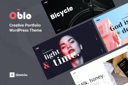 oblo creative agency portfolio wordpress theme plugin - Oblo - Creative Agency Portfolio Wordpress Theme