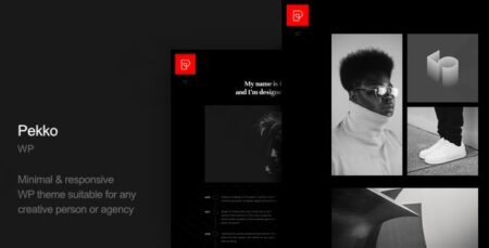 pekko minimal dark wordpress theme plugin - Pekko - Minimal Dark Wordpress Theme