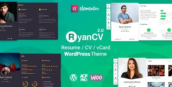 ryancv best cv resume wordpress plugin - Download WordPress Themes in One Place​