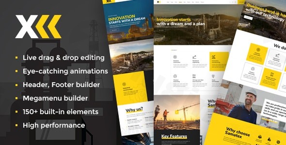 samatex industrial wordpress theme for woocommerce plugin - Download WordPress Themes in One Place​