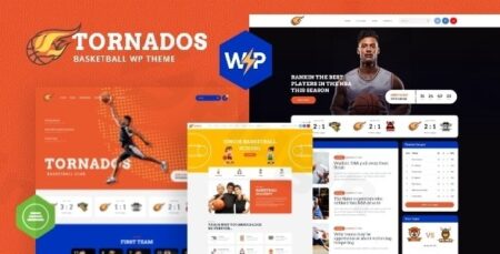 tornados basketball nba team wordpress theme plugin - Tornados | Basketball Nba Team Wordpress Theme