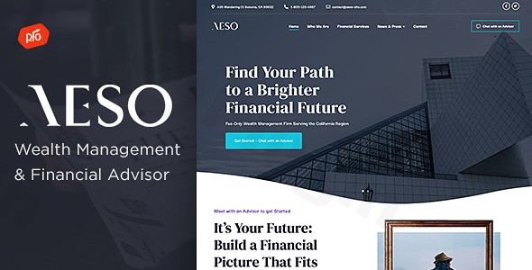 aeso financial advisor wordpress theme plugin - Download WordPress Themes in One Place​
