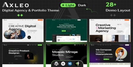 axleo digital agency wordpress theme plugin - Axleo - Digital Agency Wordpress Theme