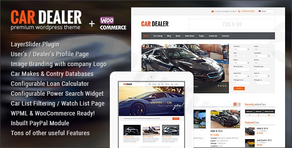 car dealer automotive wordpress theme responsive plugin - Download WordPress Themes in One Place​