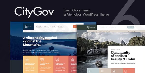 citygov city government municipal wordpress theme plugin - Download WordPress Themes in One Place​