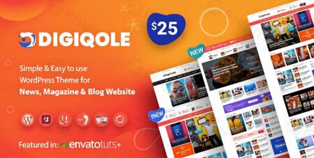 digiqole news magazine wordpress theme plugin - Digiqole - News Magazine Wordpress Theme
