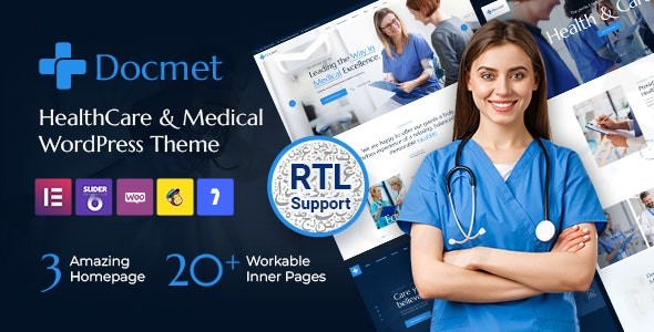 docmet healthcare and medical wordpress theme plugin - Download WordPress Themes in One Place​