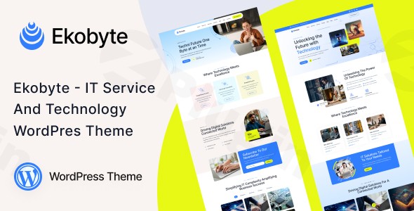 ekobyte it service technology wordpress theme plugin - Download WordPress Themes in One Place​