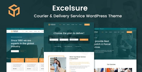 excelsure courier delivery wordpress theme plugin - Download WordPress Themes in One Place​