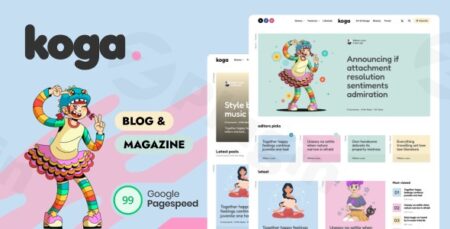 koga blog magazine wordpress theme plugin - Koga - Blog & Magazine Wordpress Theme