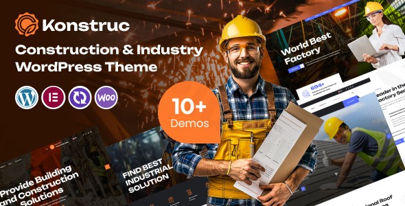 konstruc construction industry wordpress theme plugin - Download WordPress Themes in One Place​