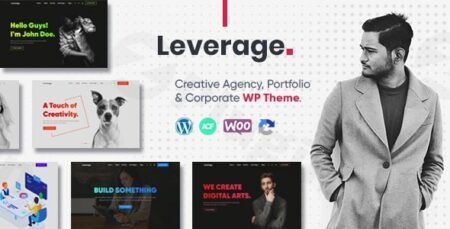 leverage creative agency portfolio wordpress theme plugin - Leverage - Creative Agency & Portfolio Wordpress Theme