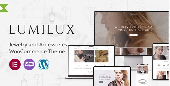 lumilux jewelry and accessories woocommerce theme plugin - Download WordPress Themes in One Place​