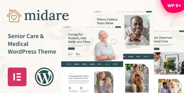 midare senior care medical wordpress theme plugin - Download WordPress Themes in One Place​