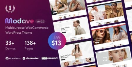 modave multipurpose woocommerce wordpress theme plugin - Modave - Multipurpose Woocommerce Wordpress Theme
