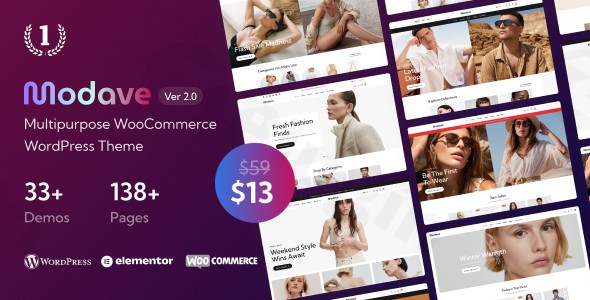 modave multipurpose woocommerce wordpress theme plugin - Download WordPress Themes in One Place​